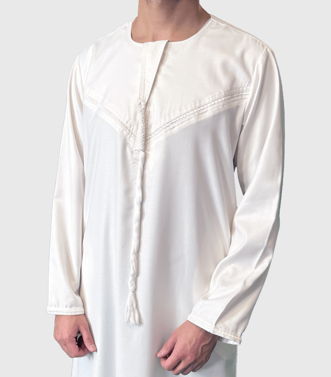 Rihla Emirati Thobe in Ivory