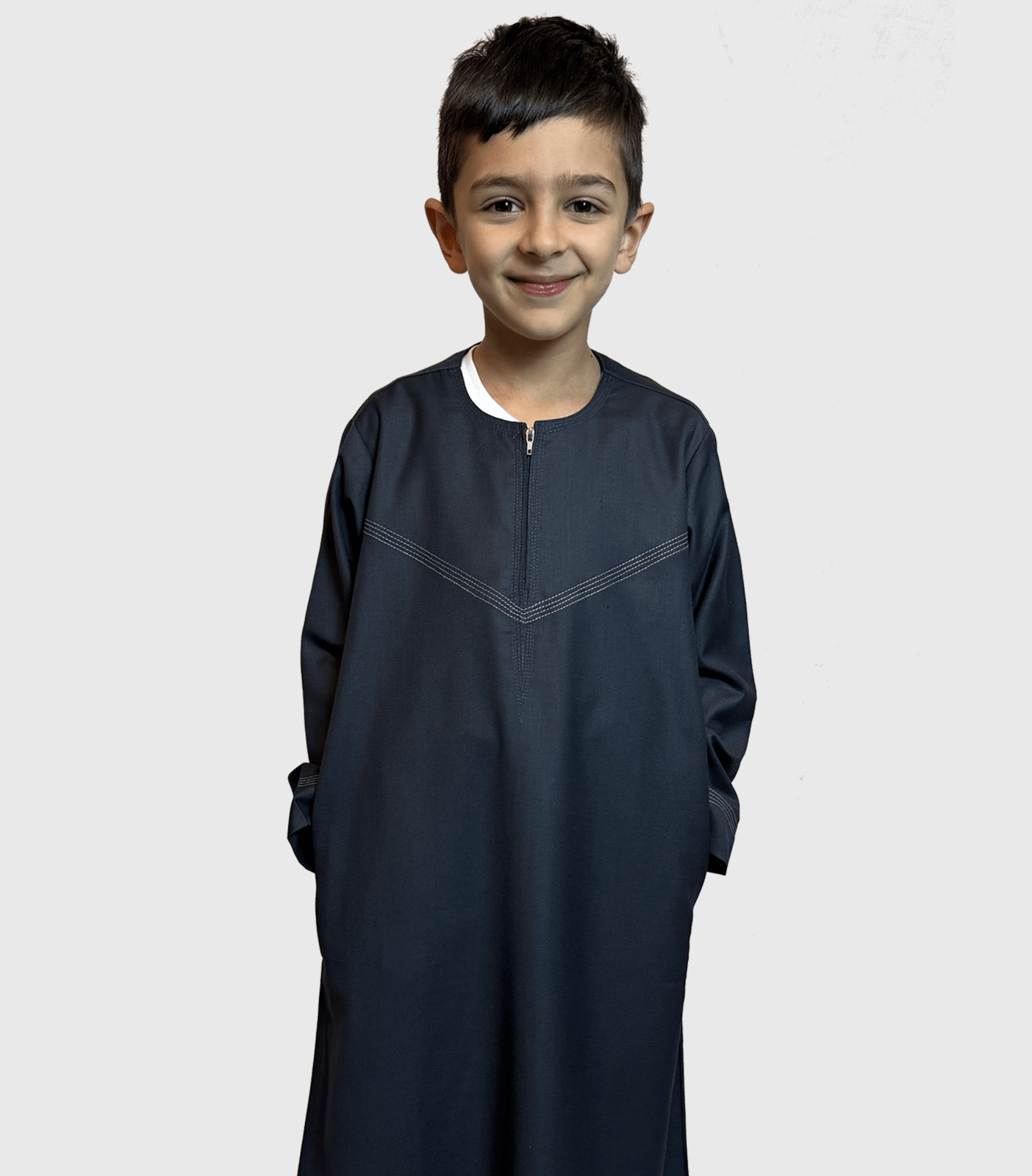 Everyday Boys Thobe in Charcoal